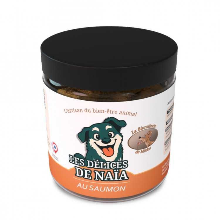 Les délices de Naïa au saumon - 100g Les délices de Naïa au saumon - 100g