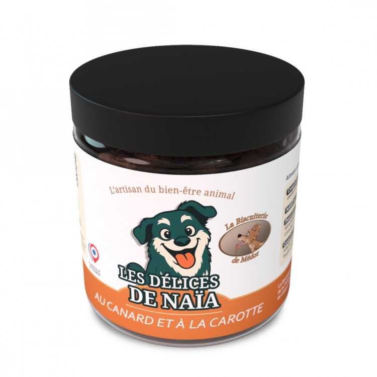 Les délices de Naïa au canard et à la carotte - 100g Les délices de Naïa au canard et à la carotte - 100g