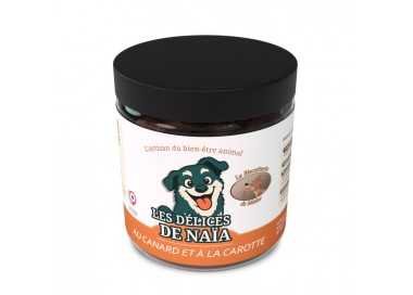 Les délices de Naïa au canard et à la carotte - 100g