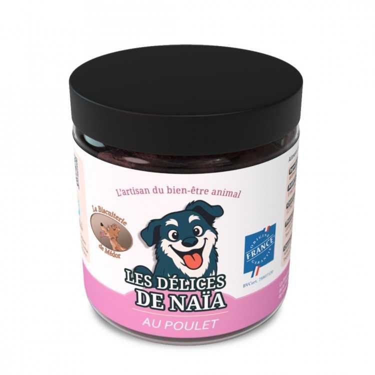 Les délices de Naïa au poulet - 100g Les délices de Naïa au poulet - 100g